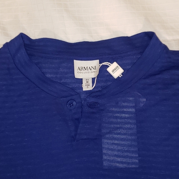 Giorgio Armani Collezioni Henley Long Sleeve - Picture 4 of 4